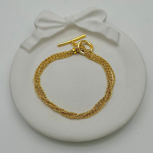 Luxe Chain Charm 925 Sterling Silver Bracelet - iAMORY