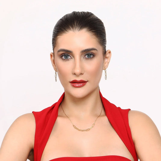 Luxe Oval Link 925 Sterling Silver Earrings - iAMORY