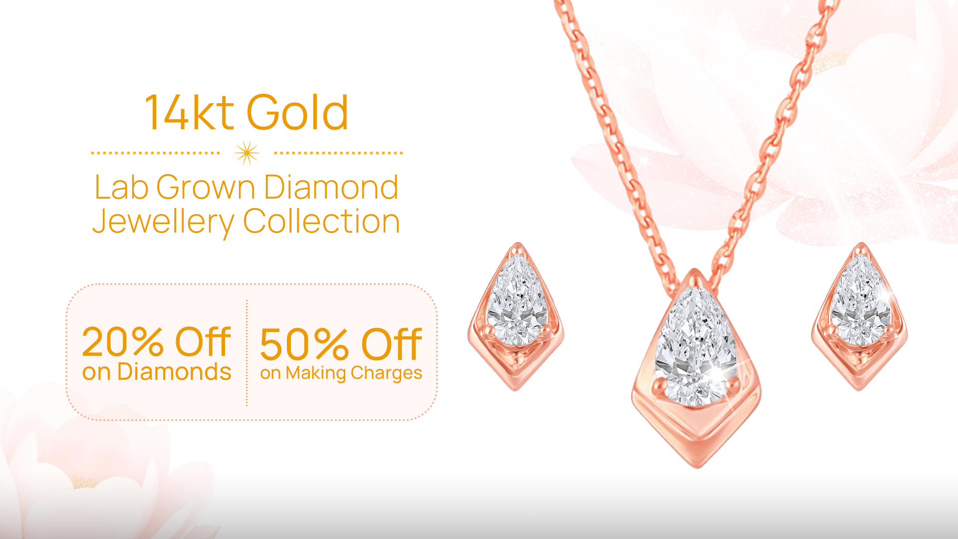 iAMORY gold jewellery with lab grown diamond website banner