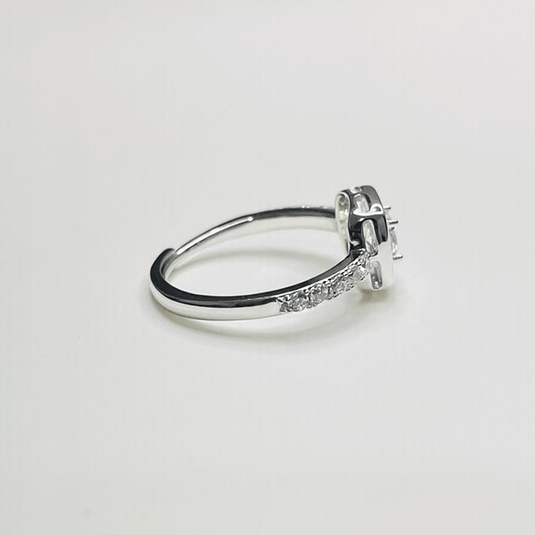 Pink Crown Sparkling 925 Sterling Silver Ring - iAMORY