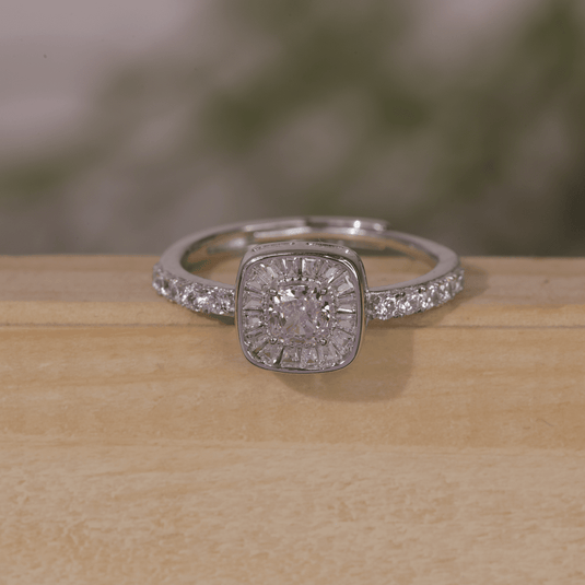 Pink Crown Sparkling 925 Sterling Silver Ring