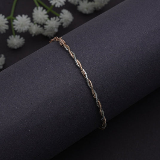 Rope 2 Tone Italian Bracelet - 925 Sterling Silver - iAMORY