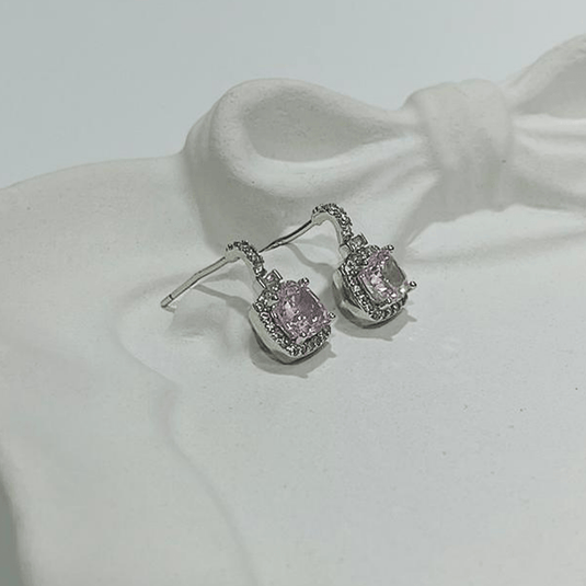 Rosé Dream Sparkling 925 Sterling Silver Earrings - iAMORY