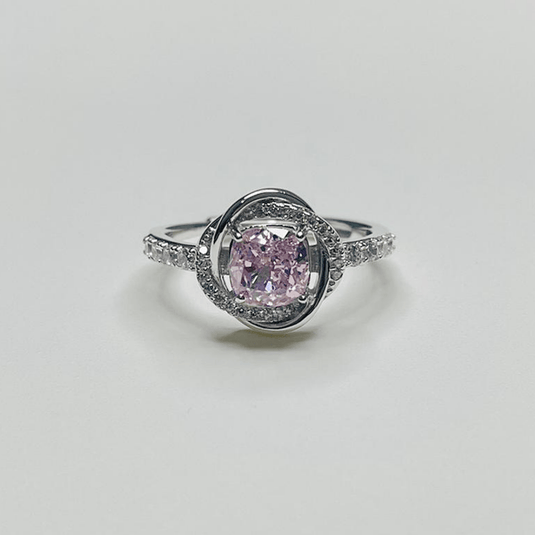 Rosé Sparkling 925 Sterling Silver Ring - iAMORY