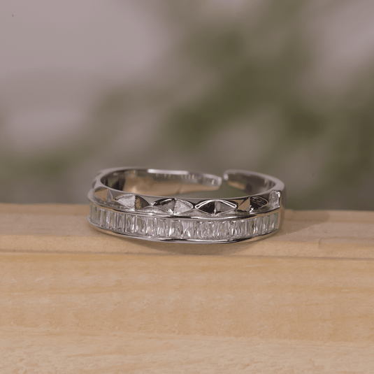 Shimmer Edge Classic 925 Sterling Silver Band