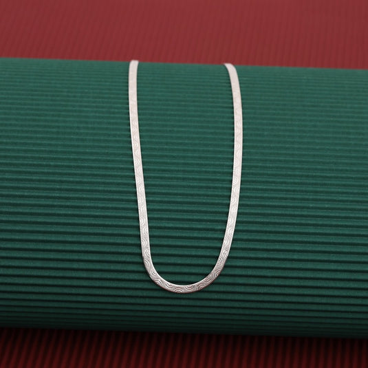 Silver Reversible Italian Snake Chain 925 Sterling Silver - iAMORY