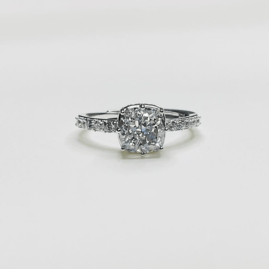 Snow Crystal Sparkle 925 Sterling Silver Ring