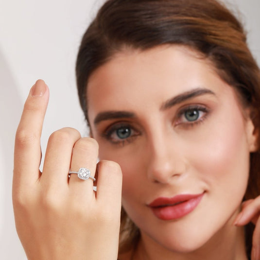 Timeless Spark Solitaire 925 Adjustable Sterling Silver Ring - iAMORY