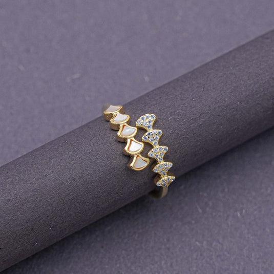 Twinkle Trail 925 Silver Gold Polish Ring - iAMORY