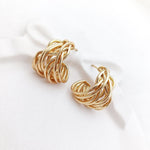 Twist Luxe Hoops 925 Sterling Silver Earrings - iAMORY